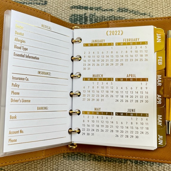 2026⚜️FITS Louis Vuitton 6 RING Agenda: PM MM GM Calendar + PEN & PAPER - Picture 10 of 14